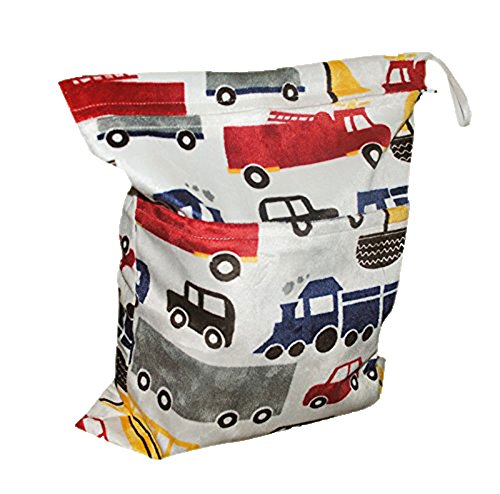 Kobwa(TM) Baby Infant Waterproof Wet and Dry Diaper Bag for Baby Carriage (Car) with Kobwa's Keyring