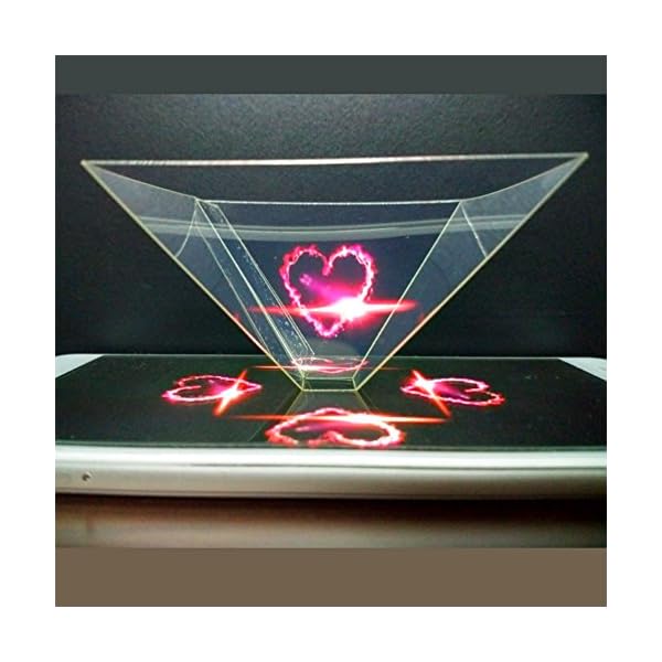 3D Hologramm, Bausatz Projektion Displayschutzfolie für Handy Smartphone und Tablet