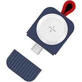 Rock W26 Watch Taşınabilir Kablosuz Manyetik Şarj Cihazı, Type-C, Mavi