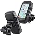 Produktbild elperio wetterfeste Fahrrad Handy Halterung Tasche Hülle wasserdicht Halter für Smartphone Robuste universal wetterfeste Smartphone Halterung für Fahrrad Mountainbike u.a. für Samsung Galaxy S9/S8/S7/S6 Apple iPhone XS, iPhone XR, iPhone X/8/7/65 Huawei P10 P20 etc.