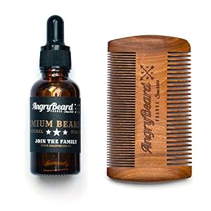 Mens beard oil kit - Beard Growth Oil with Beard Comb kit - Beard Oil Organic Cond0itioner Grooming Kit for Beard Growth… - Image 3