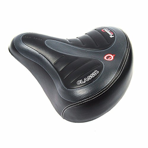 Kglobal Große Fahrrad-Sattel Big Bum Gel Soft Bike Sitz Cruiser mit Extra-Komfort-Auflage - 4
