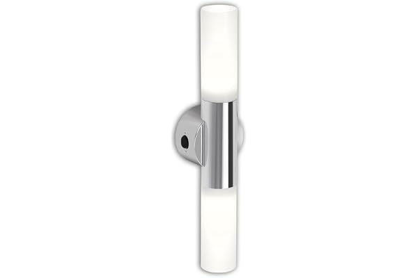 Briloner Leuchten 2148-028 Applique murale pour salle de bains 2 ampoules E14 Chromé, Chrom