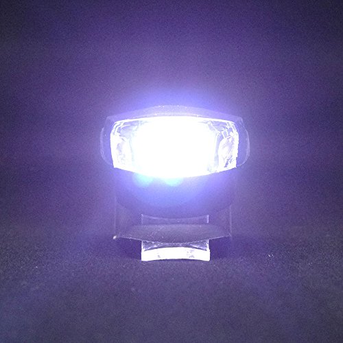 Collory ► mini LED Silikon-Beleuchtung Set inkl. Batterien 6V | Kinderwagenbeleuchtung | Lampen-Set | Rollstuhl-Leuchten | Blinklicht | Sicherheitsbeleuchtung | Warnlicht | Rot-Weiß | einfache Montage: Clip-On - 8