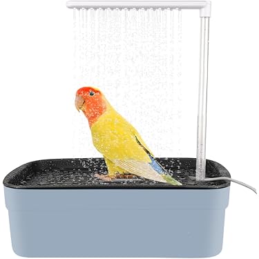 USB Powered Bird Bath For Cage Automatic Parrot Bathtub - USB Powered ...