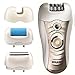 Sminiker 3 in 1 Lady Waterproof Rechargeable Hair Removal Kit ( Bikini Trimmer, Hair Epilator, Callus Remover ) with 2 Mode Power Switch, LED Hair Shaver for Arm, Underarm, Bikini Line & Legs (Gold) 