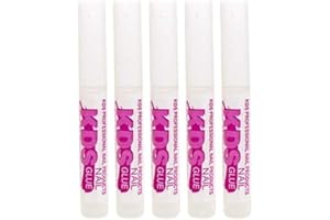 5 pcs KDS Nail Tip Glue - Adhesive Super Bond For Acrylic Nails Tips - 0.07 oz for each glue