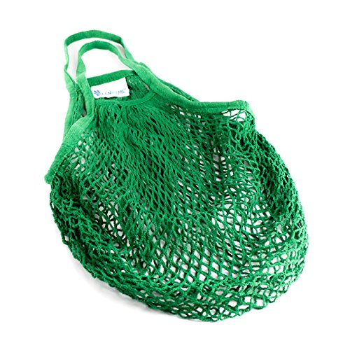 Lantelme 5963 Einkaufsnetz XL aus Baumwolle Farbe grün - Die Umweltschonende Einkaufsmethode