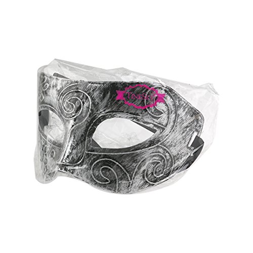 TINKSKY Maskerade Gesicht Maske Männer Roman für Kostüm Ball Halloween Silber - 7