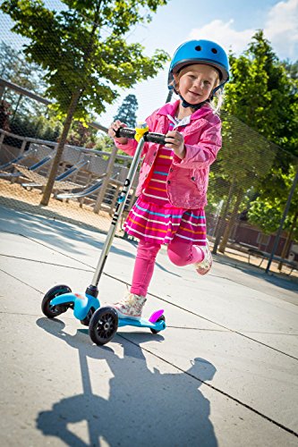 Kinderroller Mini Micro Sporty Scooter in neon blau - 4