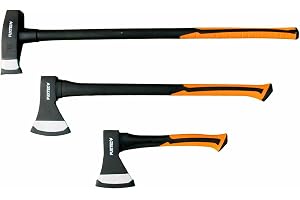 FUXTEC YXA Set, 3 delar, yxa 600g, yxa 1.000g, klyvyxa 3.000g - Set med klyvyxor, klyvyxor, klyvhammare