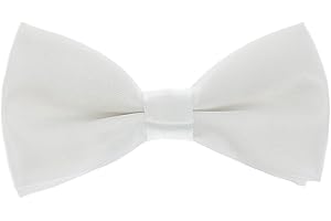 cravateSlim Noeud Papillon Garçon Couleur Unie - Noeud Papillon Enfant Garçon d'Honneur Mariage, Baptême - Collection Père et Fils, Papa et Enfant