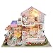 Produktbild SOSAWEI DIY Puppenhaus Holz Mini Handmade Kit Für Kind Kabine Märchen Dekoration Haus, Kreative Geburtstag/Weihnachten.