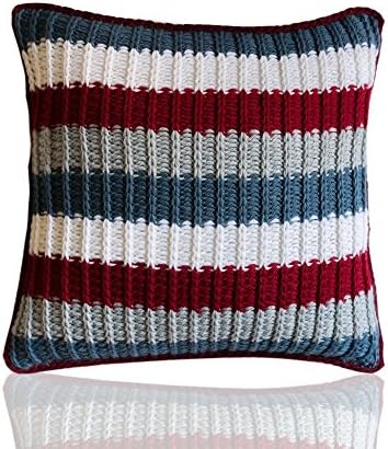 Damaya KAMA Wool Knitted Decorative Square Throw Pillow Cushion 40x40cm