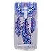 Produktbild Crisant Blaue Federn Drucken Design weich Silikon Ultra dünn TPU Transparent schutzhülle Hülle für Asus Zenfone 3 Go ZB500KL / ZB500KG 5.0",Premium Handy Tasche Schutz Case Cover Crystal Bumper Schale für Asus Zenfone 3 Go ZB500KL / ZB500KG 5.0"