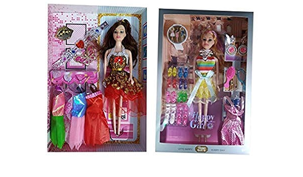 barbie doll house and dresses
