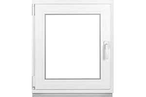 KOMFORTA Premium Kellerfenster Von Fenstiger - Kunststofffenster Weiß BxH 700 x 800 mm - Garagenfenster/Gartenhaus Fenster BxH 70 x 80 cm 2-fach Verglast - Din Links-Funktion Dreh Kipp Fenster-Alle Größen