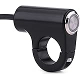 Keenso 7/8 zoll 22mm Lenkerschalter Aluminiumlegierung Motorrad Lenkerhalterung Schalter Taster Scheinwerfer Bremse Nebelsche