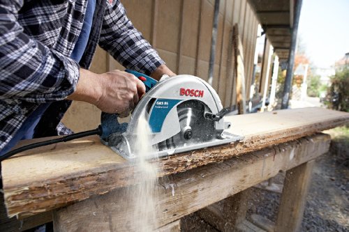 Bosch Professional GKS 85, 2.200 W Nennaufnahmeleistung, 235mm Sägeblatt-Ø, 85 mm Schnitttiefe (90°), Absaugadapter, 1 Parallelanschlag, 1 HM-Kreissägeblatt - 6