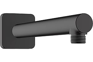 hansgrohe Vernis Shape Brazo de ducha 24 cm, negro mate, 26405670