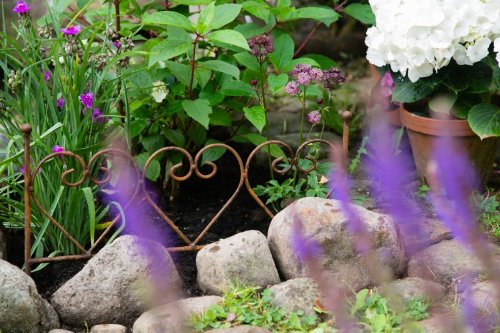 Beetzaun, Beetbegrenzer, L: 50 cm, Metall, Volleisen! - 2