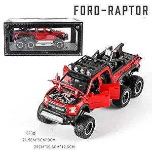 FidgetGear 1:32 Alloy Car Model High Class SUV Doors Open Excellent Performance with Light Sound Design Delicate Collection red