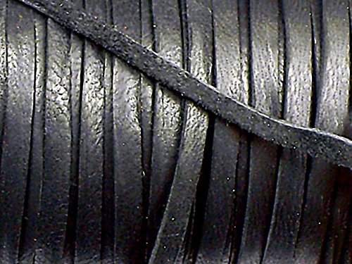 Magic and Arts Lederband Hirschleder 3mm schwarz