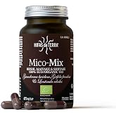 HIFAS DA TERRA Mico-Mix Pure Mushroom Extract, 70 Capsules | Pure Reishi, Maitake, Shiitake and Vitamin C Extract
