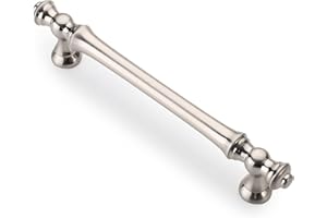 Coinkoly 10 Pack Brushed Satin Nickel Cabinet Pulls 128MM Hole Centers Kitchen Cabinet Handles Drawer Handles Kitchen Cupboard Handles UK0001