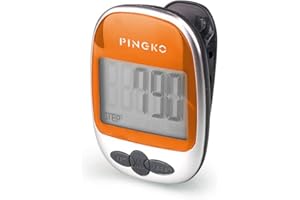 PINGKO Walking Pedometer Accurately Track Steps Portable Sport Pedometer Step/distance/calories/Counter Fitness Tracker, Calorie Counter