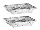 infactory Einmal Grill: Handliche Einweggrills im 2er-Pack, mit 500 g Kohle und Anzünder (Einweg-Grill) – Bild 1