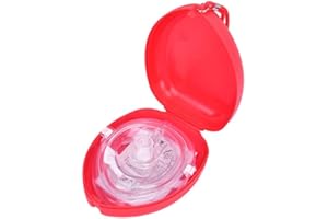 TOPHOMER Máscara de rescate de RCP, bolsillo de reanimación cardiopulmonar, protección personal, máscara de respiración con válvula unidireccional para adultos y niños