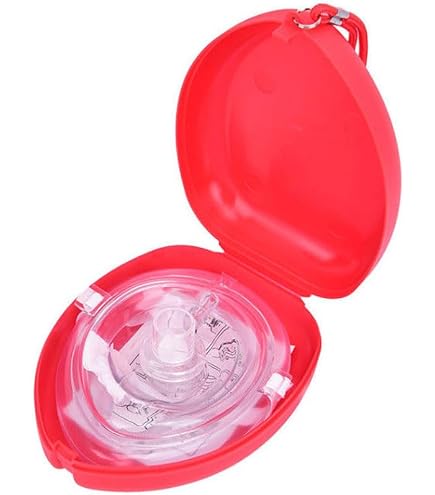 Maschera Facciale RCP Con Valvola Qualicare – Portachiavi Con Custodia Per Pronto Soccorso