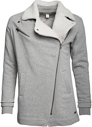 Converse Ladies Sherpa Collar Jacket Vintage, Grey (UK 12-14, EU 38)
