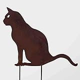 Decorazione Giardino Gatto Nero | Sagoma Acrilico | Palo Per Prato | Anti-Animali | Regalo Originale - Foto 3