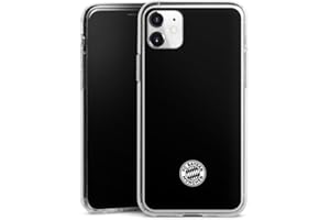 DeinDesign Custodia di Silicone Compatibile con Apple iPhone 11 Custodia Trasparente Cover per Smartphone Trasparente Prodotto Ufficiale su Licenza FCB FC Bayern München