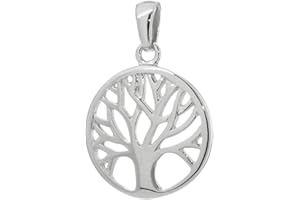 NKlaus Baum des Lebens Ø 14mm Kettenanhänger Lebensbaum Anhänger für Halsketten Damen echt Schmuck