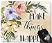 Produktbild BGLKCS Make Things Happen Quote Floral Mouse Pad Desk Accessories Womens Mauspads Office Gifts