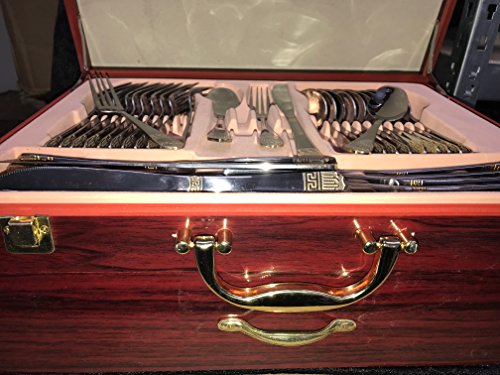 VERSAC-Besteck-Medusa-Mander-LUXUS-EDELSTAHL-72-Teilig-BESTECKSET-BESTECK-SET-TAFELBESTECK-BESTECKKOFFER-MEDUSA-Besteck-im-HOLZKISTE-SO-LANGE-DER-VORRAT-REICHT
