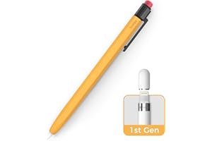 TRONWIN iPencil Case for Apple Pencil 1st Generation Sleeve Silicone Protective Cover Perfect Grip Skin Classic Design with Sturdy Clip Compatible with Apple Pencil 1st Generation