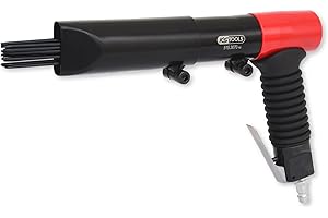 KS Tools Nadelentroster Druckluft 3/8" 515.3070 I Druckluft Nadelentroster in handlicher Pistolenform mit 19 Nadeln von je 3mm I Verstellbare Nadelabdeckung