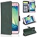 Produktbild SMART LEGEND Lederhülle für Samsung Galaxy A5 2015 Ledertasche Hülle Schutzhülle Premium PU Leder Flip Case Protective Cover Innere Weiche Silikon Bookcase Handy Tasche Schale mit Kartenfächer Magnetverschluß Standfunktion Etui - Grün