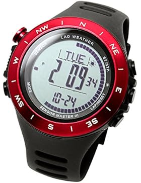 [LAD WEATHER] Wasserdichtigkeit 100 Meter Höhenmesser Barometer Unwetterwarnung Schrittzähler Kalorienverbrauch...