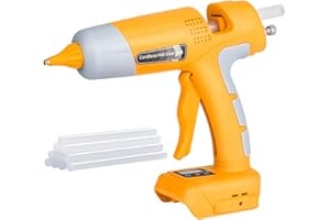 TAINGWEI Zestaw bezprzewodowych pistoletów do klejenia na gorąco Dewalt 20 V, 60 V, cyfrowy pistolet do klejenia na gorąco LED, 10 sztuk pałeczek do klejenia na gorąco o przekątnej 0,43", do napraw domowych,