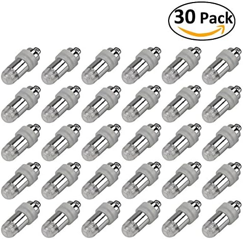 LED balloons indicator, mini battery operated balloons party LED light [30 pack, waterproof], lights for paper lanterns, paper lanterns, floral decor, for wedding, party decoration [cold white]