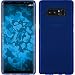 Produktbild PhoneNatic Case für Samsung Galaxy Note 8 Hülle Silikon blau matt + flexible Folie
