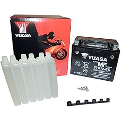 Yuasa YTX12-BS - Batería con paquete de ácido,12V, 10Ah