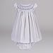 Baby Dress with Knickers Liberty- Grey- newborn gift- BebeDeParis- size: 6 months - 100% cotton- baby gift