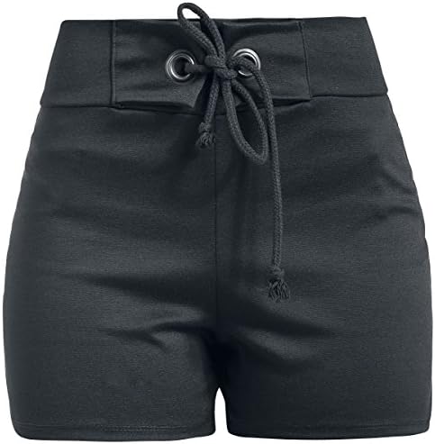Outer Vision Cloe High Waist Shorts Girls Shorts Black XL