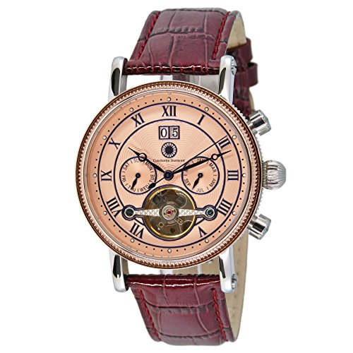 Constantin Durmont Herren-Armbanduhr XL Toledo Analog Automatik Leder CD-TOLE-AT-LT-STRG-PK Constantin Durmont Herren-Armbanduhr XL Toledo Analog Automatik Leder CD-TOLE-AT-LT-STRG-PK